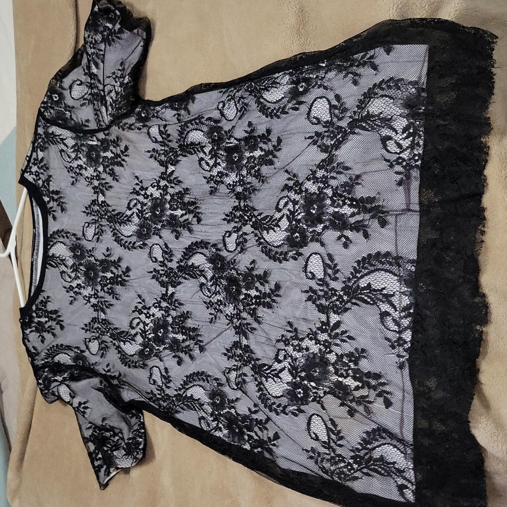 Black & White Lace Dress